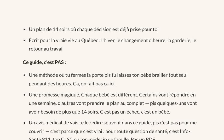 Page 4 du guide : ce que ce guide est pas